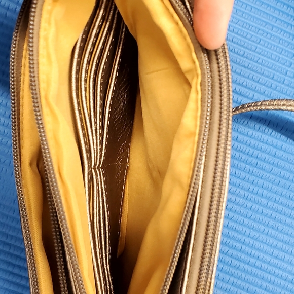 Vegan Tree of Life bronze metallic small purse - Picture 3 of 6